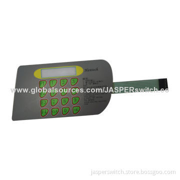 Membrane Switch with Multi-color Graphic Overlays, 100mA at 30V DC Current Rating